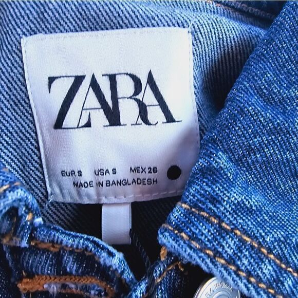 ZARA DENIM MIDI DRESS - Picture 15 of 15